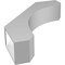 Ekena Millwork 6-in. W x 26-in. D x 34-in. H Legacy Architectural Grade PVC Knee Brace BRCP06X26X34LEC - alternate 6